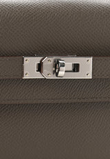 Kelly To Go Touch Wallet in Etain Epsom with Gold Hardware