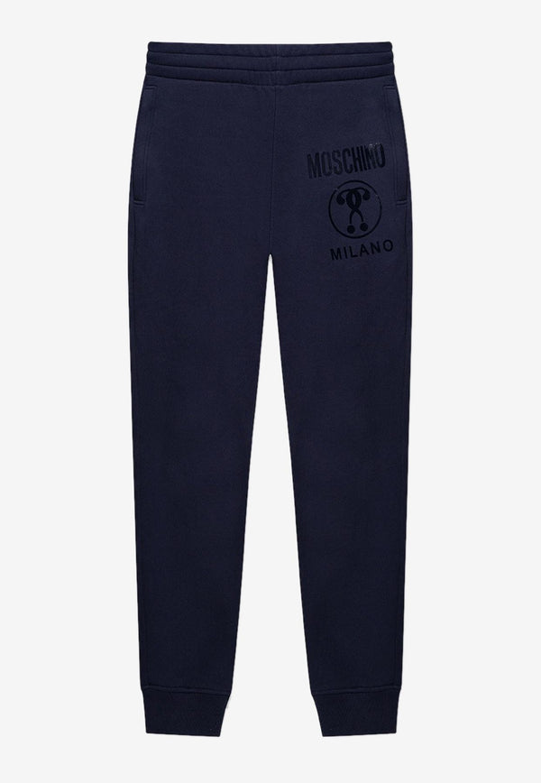 Moschino Logo Print Track Pants Navy A0301 2028 0290