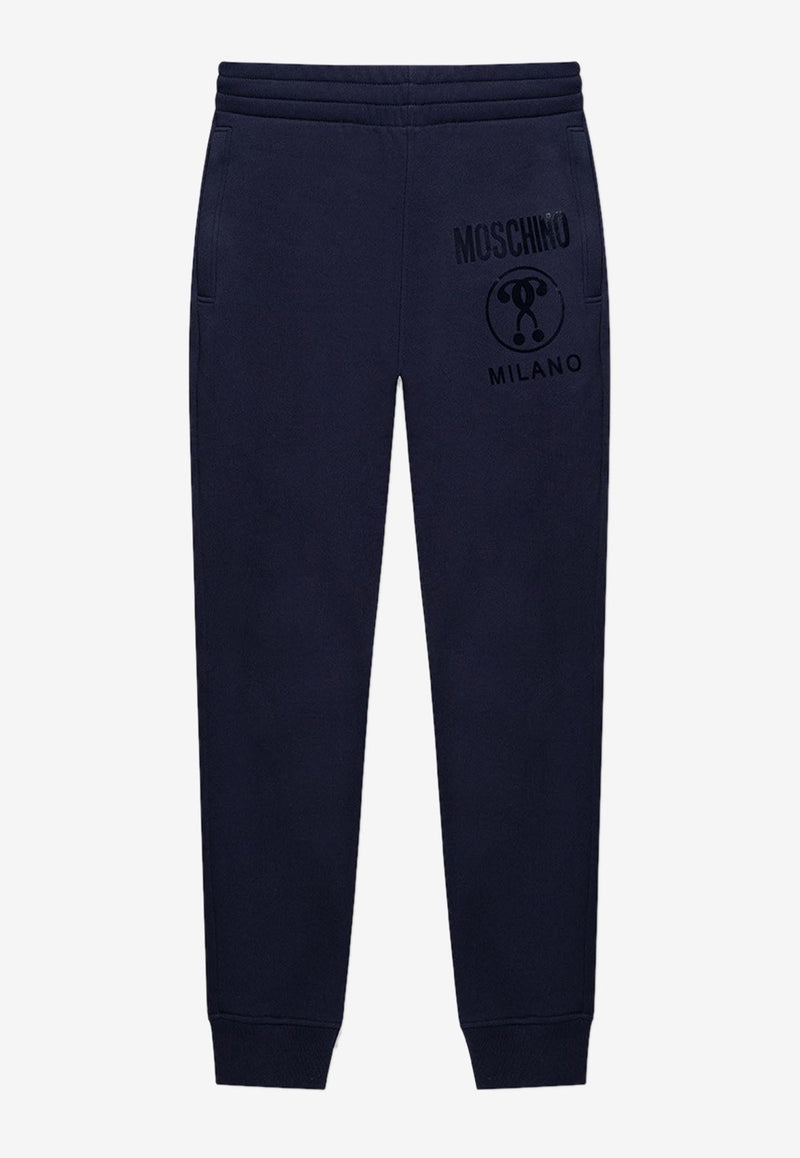 Moschino Logo Print Track Pants Navy A0301 2028 0290