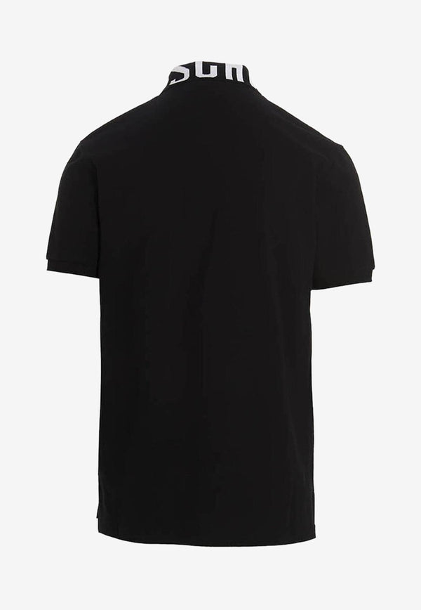 Moschino Logo Jacquard Polo T-shirt Black A1606 2042 1555