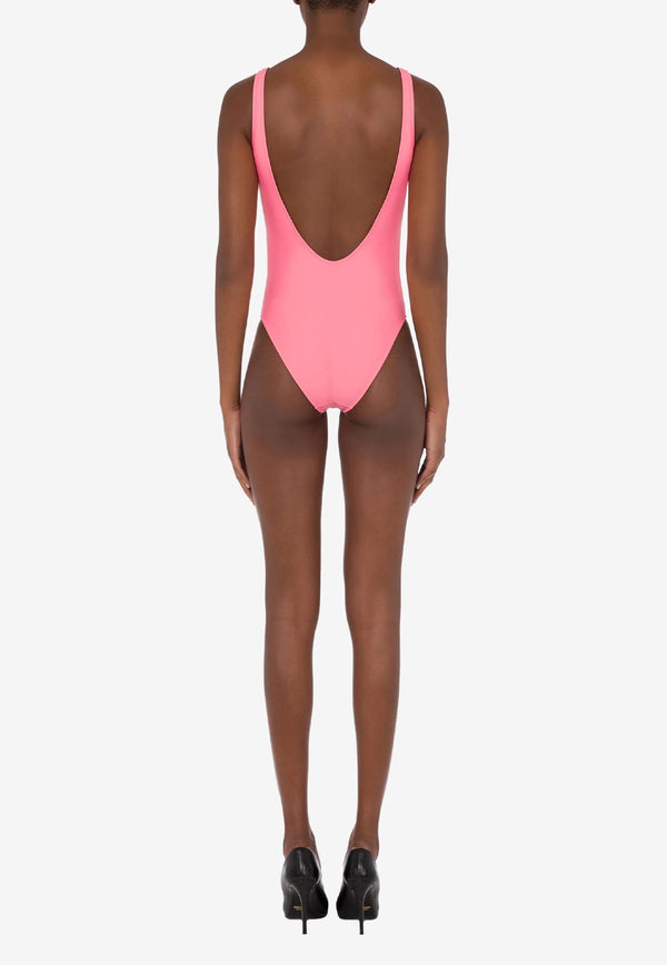 Moschino Teddy One-Piece Swimsuit Pink A4201 0577 1205