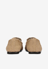 Dolce & Gabbana Crochet Loafers Beige 