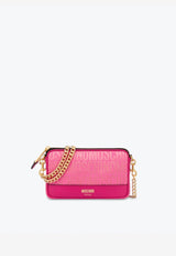 Moschino All-Over Logo Camera Bag Pink A7410 8268 1207
