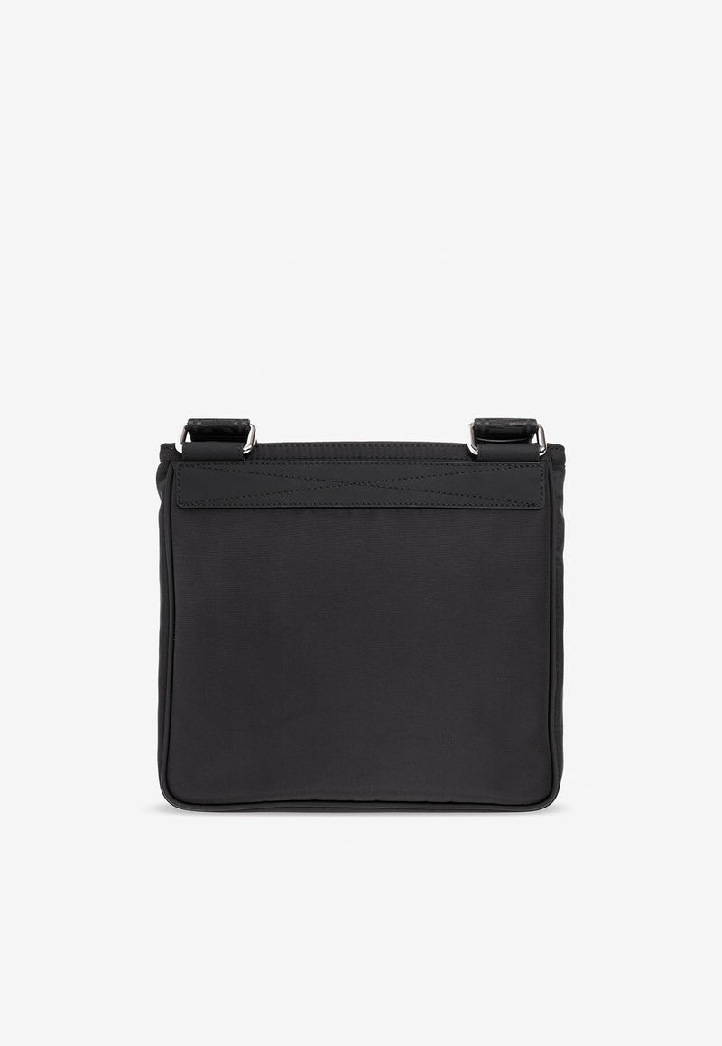 Moschino Logo-Applique Messenger Bag Black A7428 8204 2555