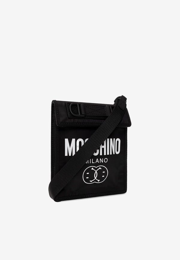 Moschino X Smiley® Logo Messenger Bag A8110 8223 1555 Black