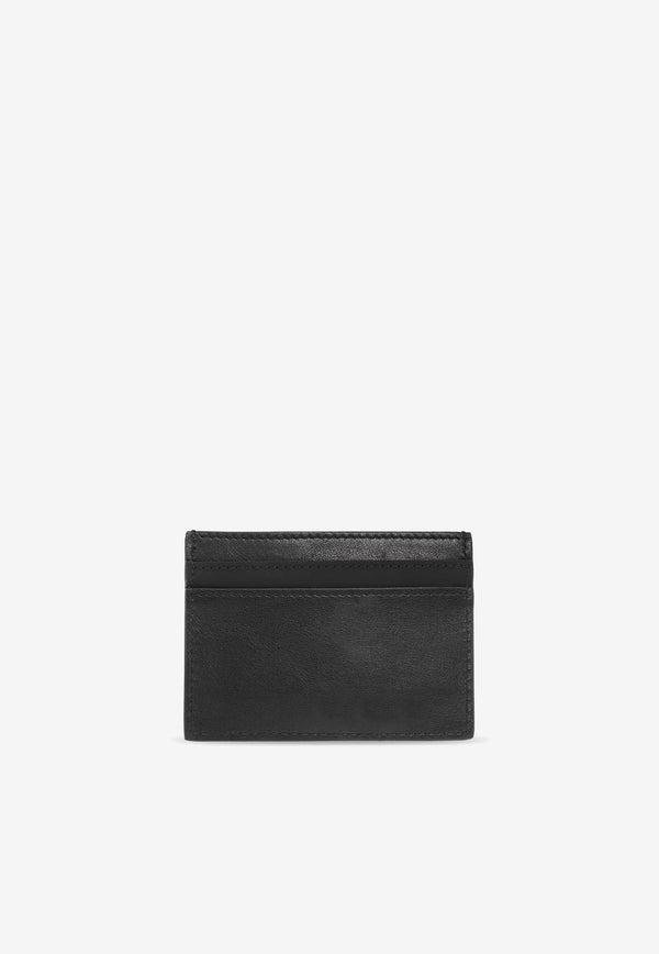 Moschino Logo Leather Cardholder A8123 8001 1555 Black