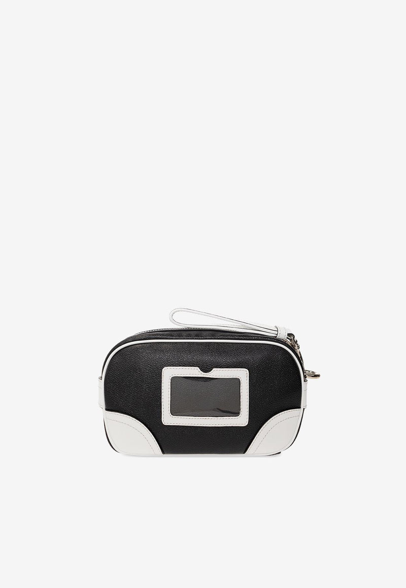 Moschino X Smiley® Logo Pouch A8402 8211 1555 Monochrome