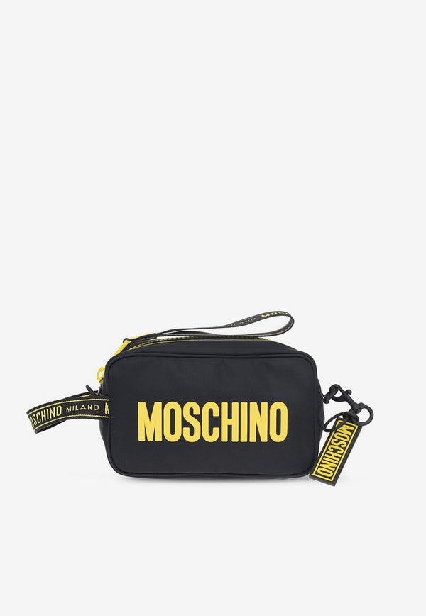 Moschino Logo Charm Pouch A8410 8220 3555 Black