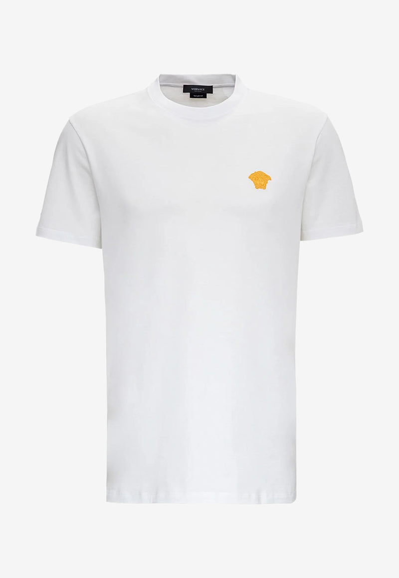 Versace Embroidered Medusa Head T-shirt White A89289 A228806 A1001