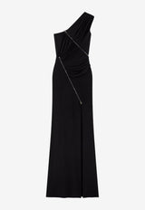 Tom Ford One-Shoulder Ruched Gown ABJ660-JEX037 LB999 Black