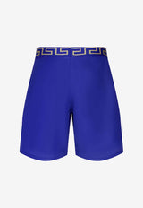 Versace Greca Band Swim Shorts Royal Blue ABU01023 A232415 A85K
