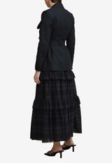 Acler Valentine Lace Midi Skirt Black