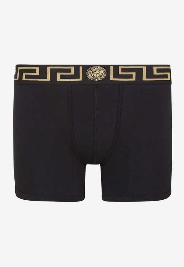 Versace Greca Jacquard Boxer Shorts AU10028 A232741 A80G