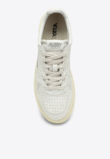 Autry Medalist Leather Low-Top Sneakers White AULMGL01/M_Autry-WHT