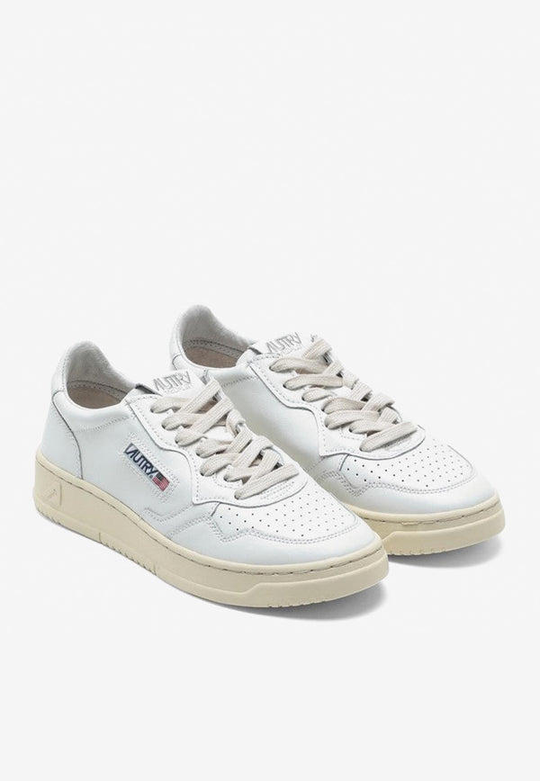 Autry Medalist Leather Low-Top Sneakers White AULWLL15/M_Autry-WHT