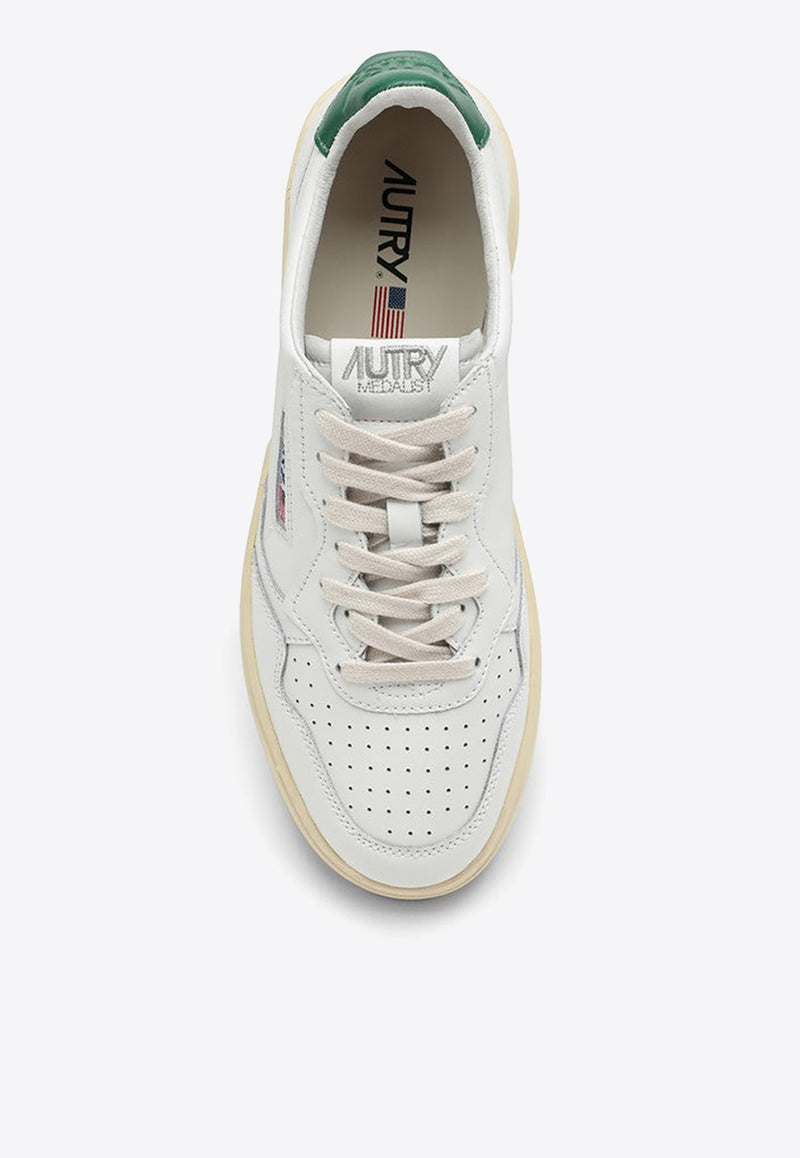 Autry Medalist Leather Low-Top Sneakers White AULWLL20/M