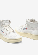 Autry Medalist Leather High-Top Sneakers White AUMWGG04/K_Autry-WHT