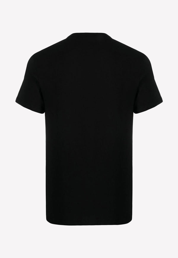 Versace Logo Print Crewneck T-shirt AUU04023 AC00058 A1008