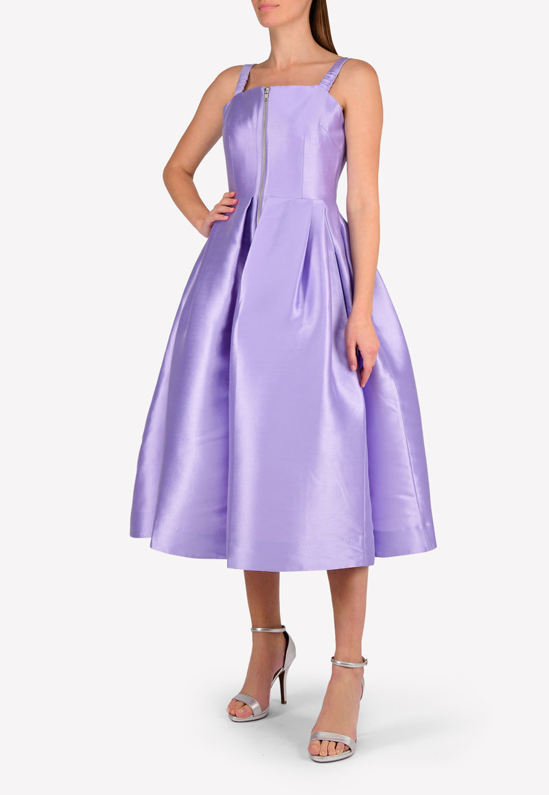 Alex Perry Purple Alicia A-line Dress with Pockets D159-Alicia-Lilac