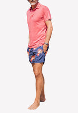 Les Canebiers All-Over Lobster Print Swim Shorts Navy All Over Lobster-Navy