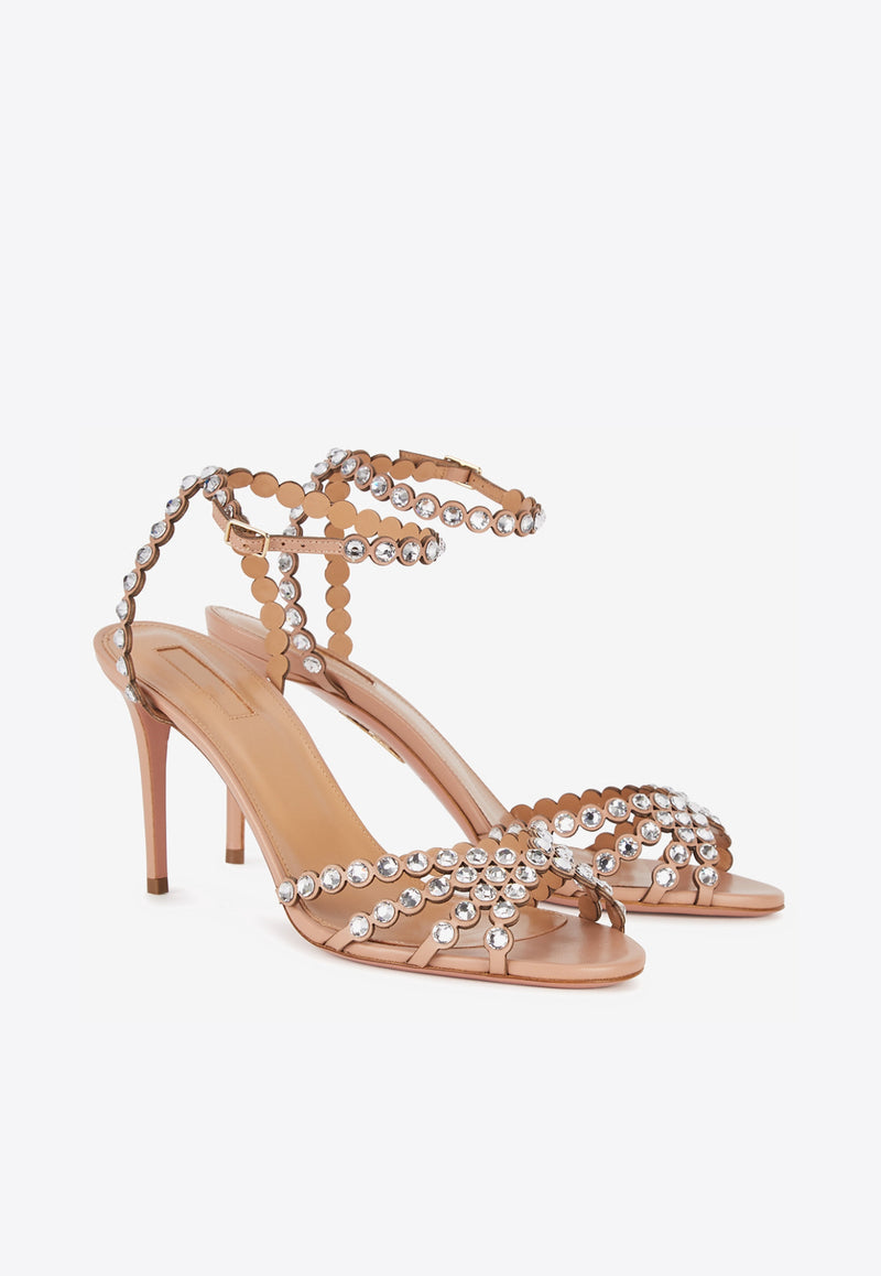 Tequila 85 Crystal-Embellished Sandals in Nappa Leather