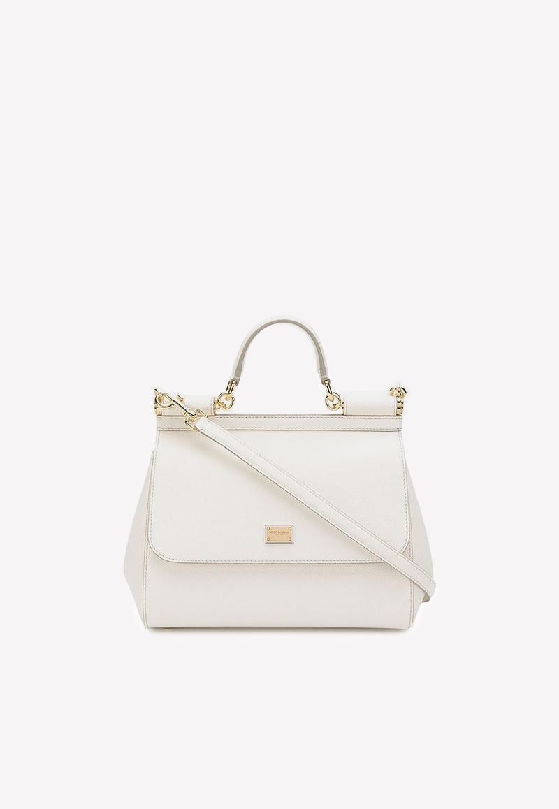 Dolce & Gabbana Top Handle Bag in Leather White BB6002 A1001 80001