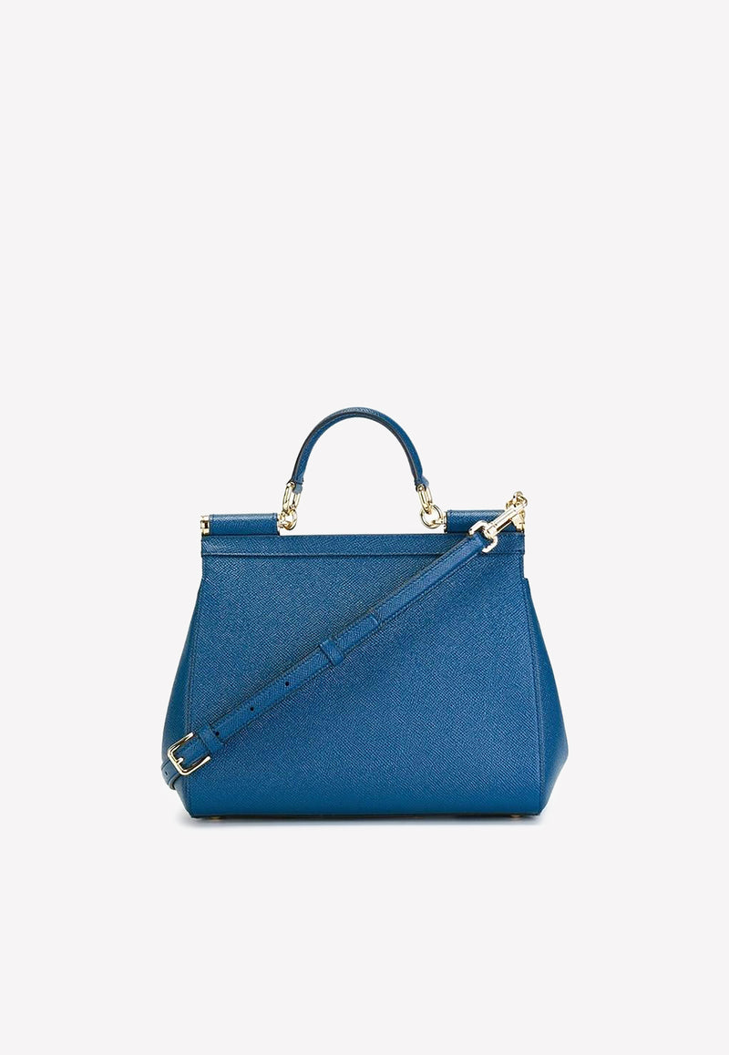 Dolce & Gabbana Top Handle Bag in Leather Blue BB6002 A1001 87398
