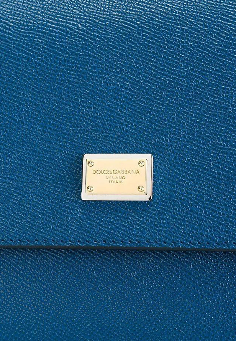 Dolce & Gabbana Top Handle Bag in Leather Blue BB6002 A1001 87398
