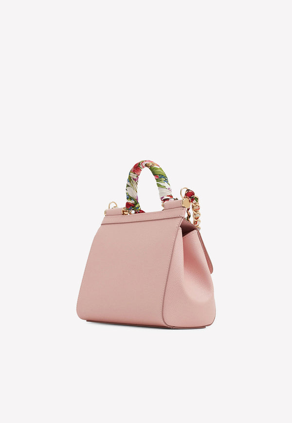 Dolce & Gabbana Sicily Small Leather Bag Pink BB6003 AY528 8H402