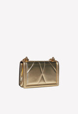 Dolce & Gabbana Medium Devotion Quilted Leather Shoulder Bag Gold BB6652 AK772 87503