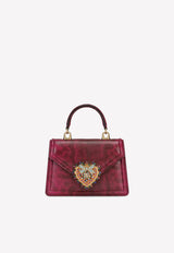 Dolce & Gabbana Small Karung Devotion Bag with Chain Strap Pink BB6711 AY063 80411