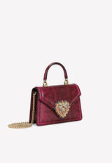 Dolce & Gabbana Small Karung Devotion Bag with Chain Strap Pink BB6711 AY063 80411