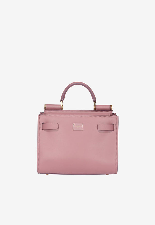 Dolce & Gabbana Mini Sicily 62 Top Handle Bag in Calf Leather BB6836 AV385 80472 Pink