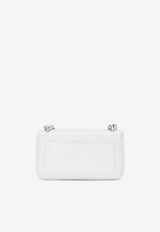 Dolce & Gabbana 3.5  Shoulder Bag in Quilted Nappa Leather White BB7192 AB638 80002