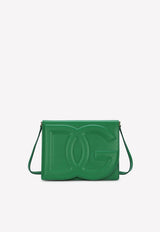 Dolce & Gabbana DG Logo Crossbody Bag in Calf Leather BB7287 AW576 87192 Green