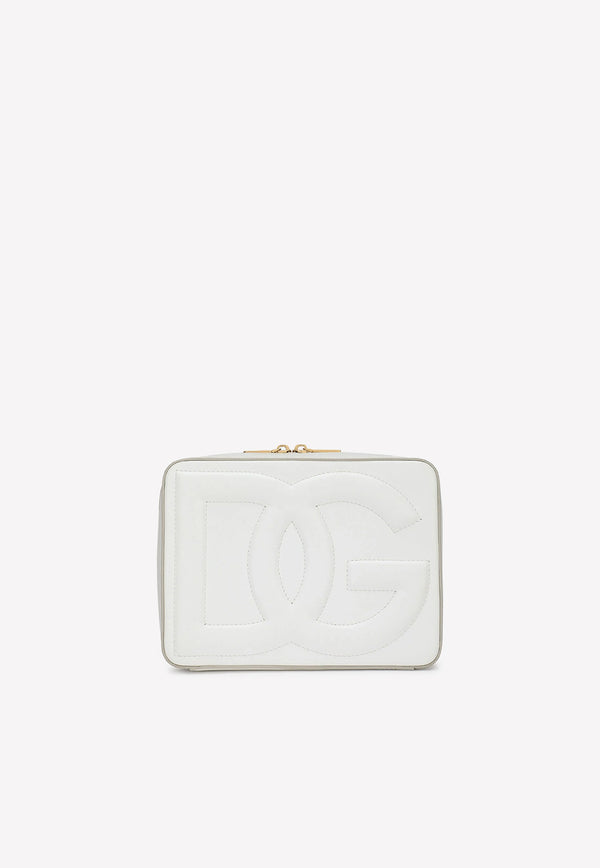 Dolce & Gabbana Medium Logo Camera Bag in Calf Leather White BB7290 AW576 80002