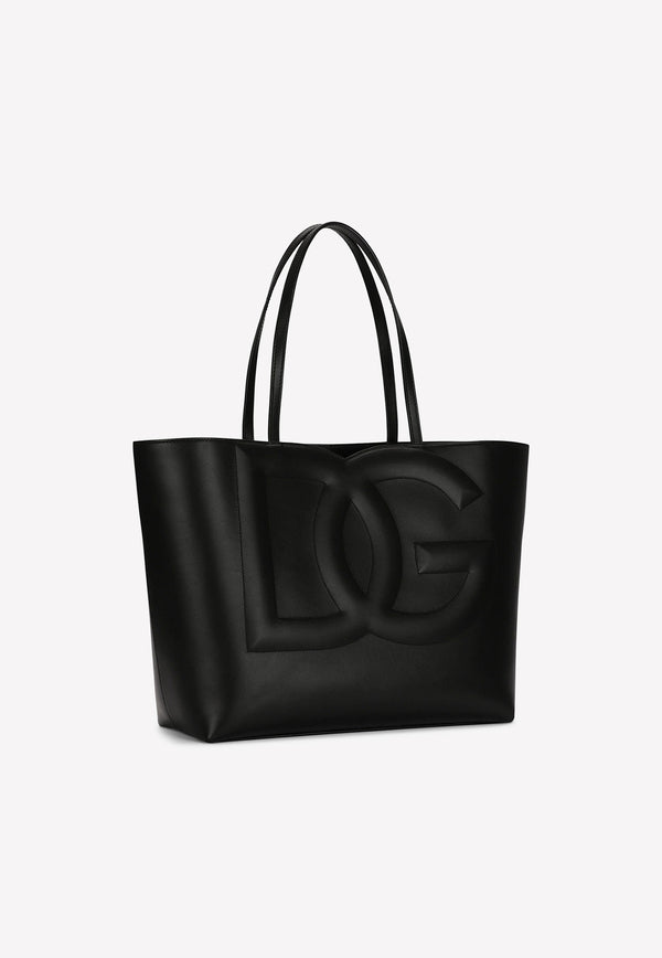 Dolce & Gabbana Medium DG Logo Tote Bag BB7338 AW576 80999 Black