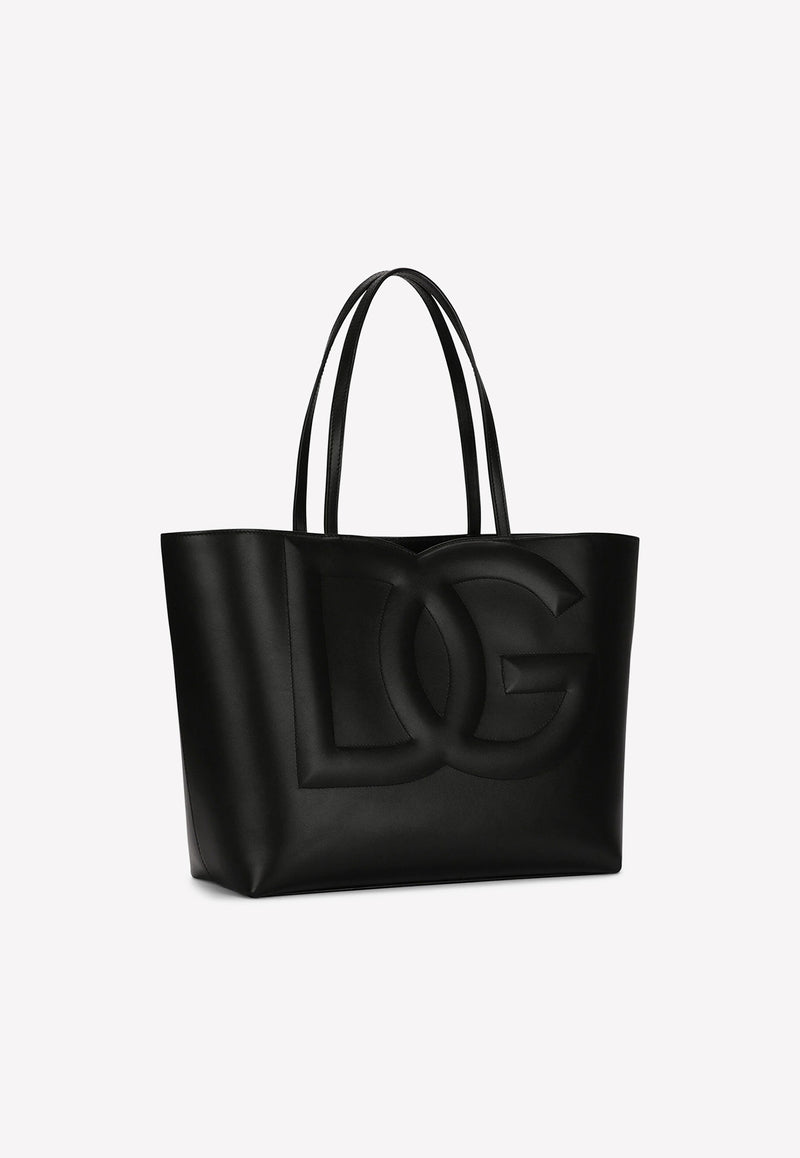 Dolce & Gabbana Medium DG Logo Tote Bag BB7338 AW576 80999 Black