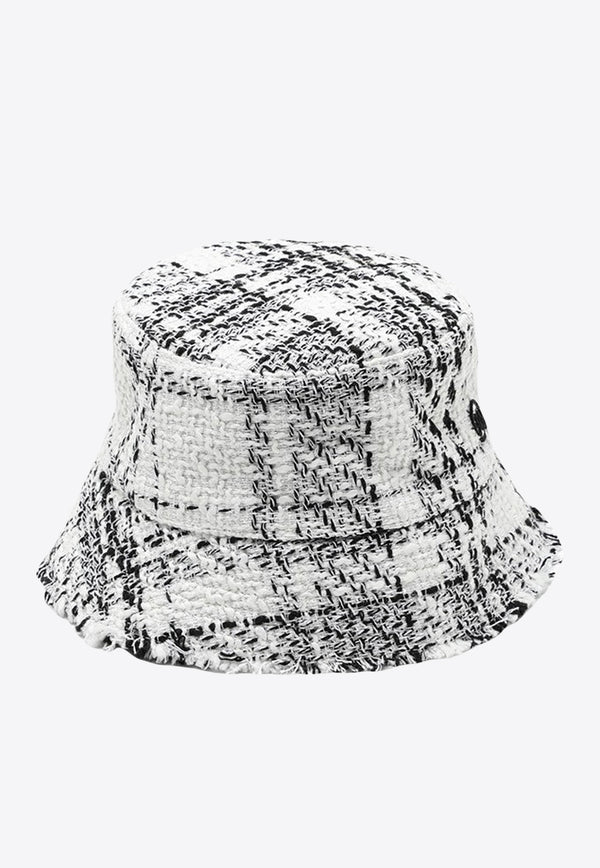 Ruslan Baginskiy Tweed Bucket Hat BCT026CPLDRWRBCO/L White