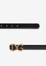 Calfskin Belt with Baroque DG Logo