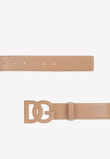 Dolce & Gabbana DG Logo Belt in Calf Leather Blush BE1503 AW576 80404