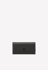 Dolce & Gabbana Logo Plate Wallet in Calf Leather Black BI0087 AO049 80999