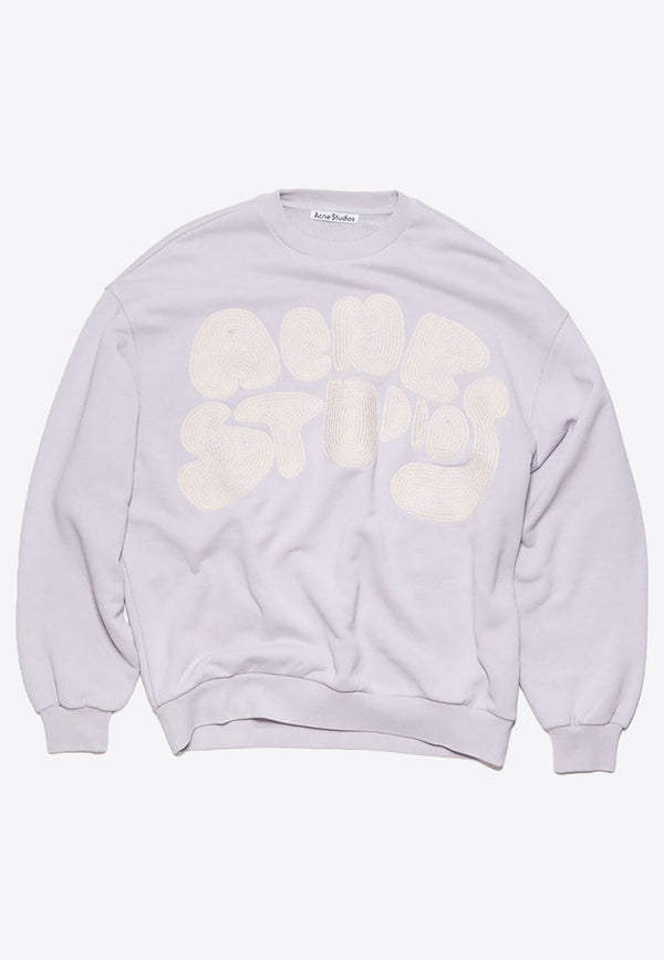 Acne Studios Bubble Logo Pullover Sweatshirt Pink BI0172CO/M_ACNE-CSS