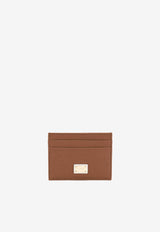 Dolce & Gabbana Calfskin Cardholder with DG Logo Brown BI0330 A1001 8M417