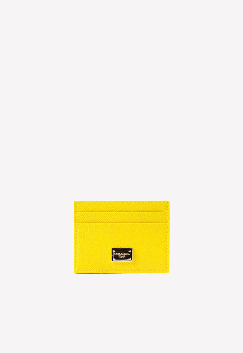 Dolce & Gabbana Dauphine Leather Cardholder Yellow BI0330 A1001 80203