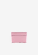 Dolce & Gabbana Logo Plaque Cardholder in Grained Leather BI0330 A1001 8H402 Pink