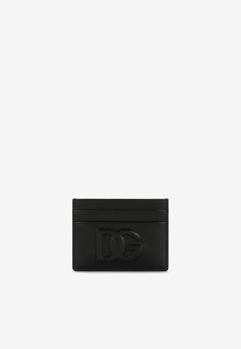 Dolce & Gabbana DG Logo Leather Cardholder BI0330 AG081 80999 Black