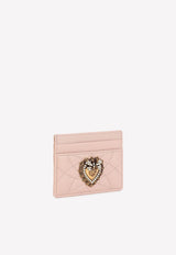 Dolce & Gabbana Devotion Cardholder in Quilted Nappa Leather BI0330 AV967 80412 Pink