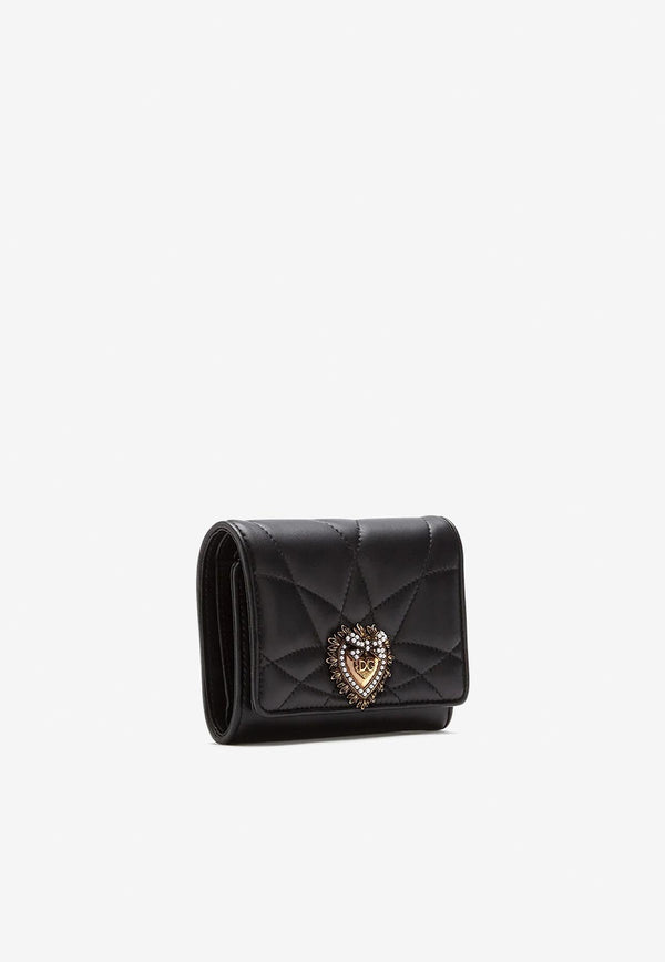 Dolce & Gabbana Small Continental Devotion Wallet BI1269 AV967 80999 Black