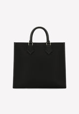 Dolce & Gabbana Large Rubberized Logo Tote Bag Black BM1796 AG182 8B956